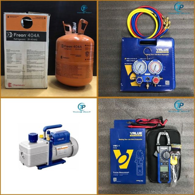 Các dụng cụ, vật tư cần thiết để bơm gas máy lạnh tại nhà