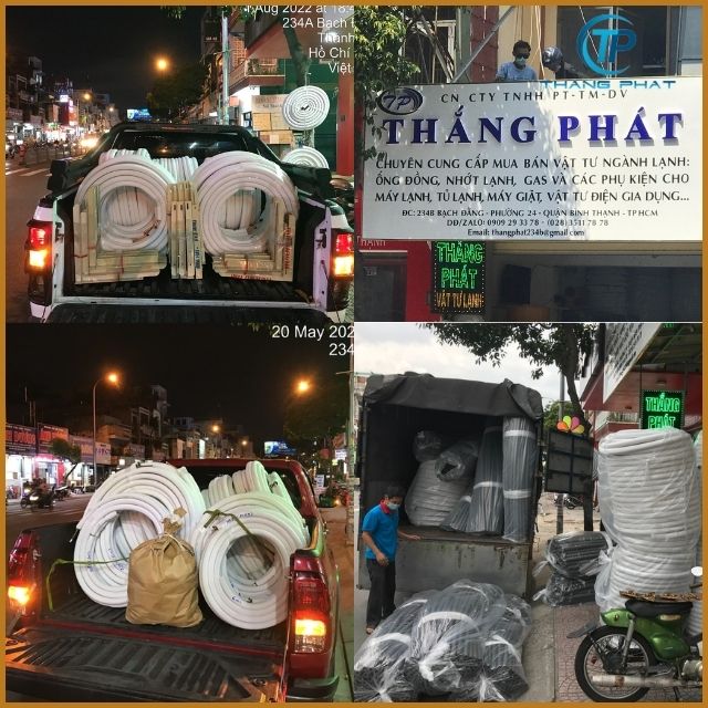 Vật tư điện lạnh Thắng Phát giao hàng tận nơi, nhanh chóng