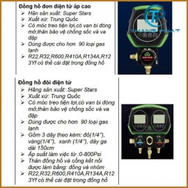 Đồng hồ gas điện tử đơn và đôi