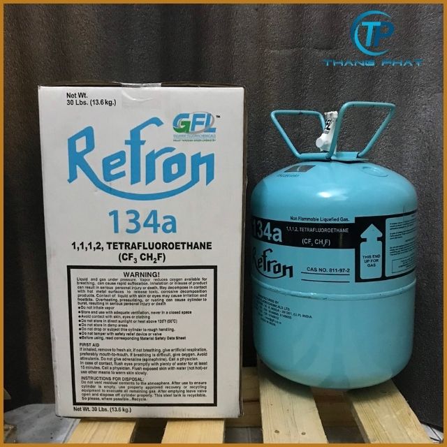 Gas lạnh R134a Refron nhập khẩu Ấn Độ giá rẻ