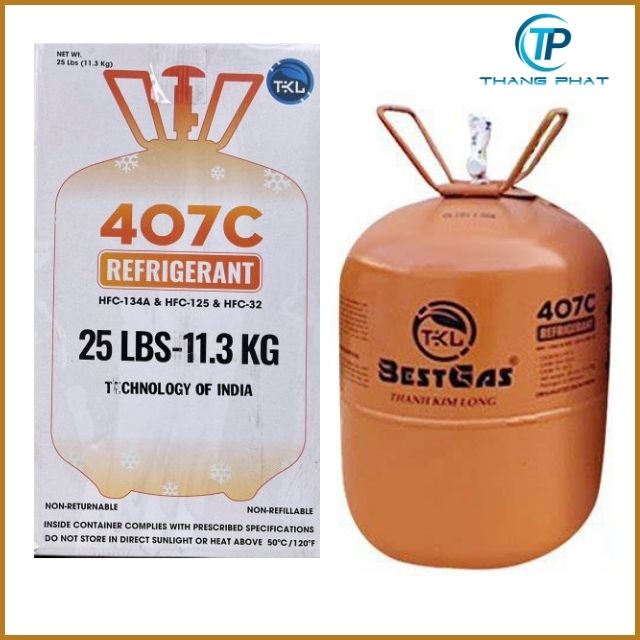 Gas lạnh R407C thay thế cho gas R22