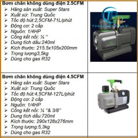 Máy hút chân không dùng pin hiệu Super Stars